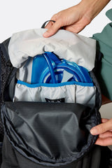 Rab Nitron 12L Lightweight Pack in Anthracite - Hydration Bladder Compatibility Detail