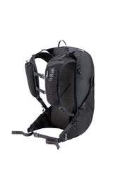 Rab Nitron 25L Lightweight Pack in Anthracite - Back System Detail