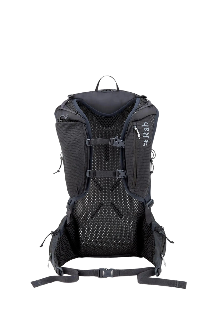 Rab Nitron 25L Lightweight Pack in Anthracite - Back View