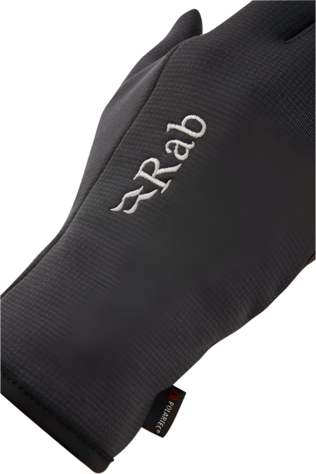 Rab Phantom Contact Grip Glove in Black - Cuff Detail