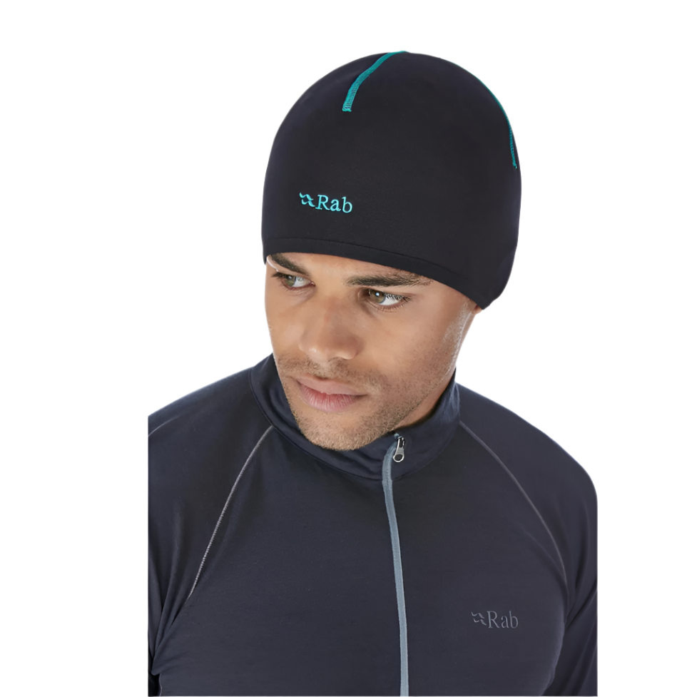 Rab Powerstretch Beanie in Black - detail
