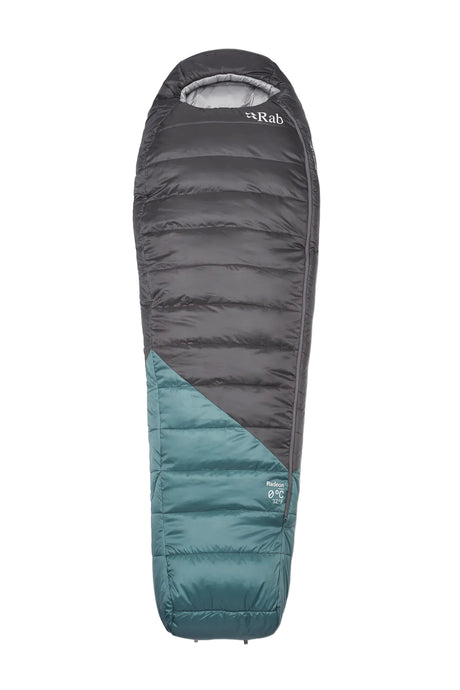 Rab Radeon Synthetic Sleeping Bag (0°C/32F) in Sage/Graphene - front