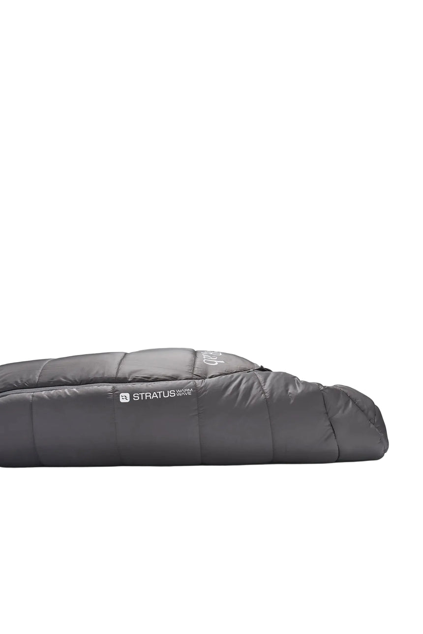 Rab Radeon Synthetic Sleeping Bag (-12°C/10F) in Sage/Graphene - worn, face out