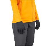 Rab Stretch Knit Gloves in Black - worn