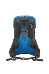 Rab Syclon XP 30L Waterproof Pack in Black/Maya Blue - Back Standalone