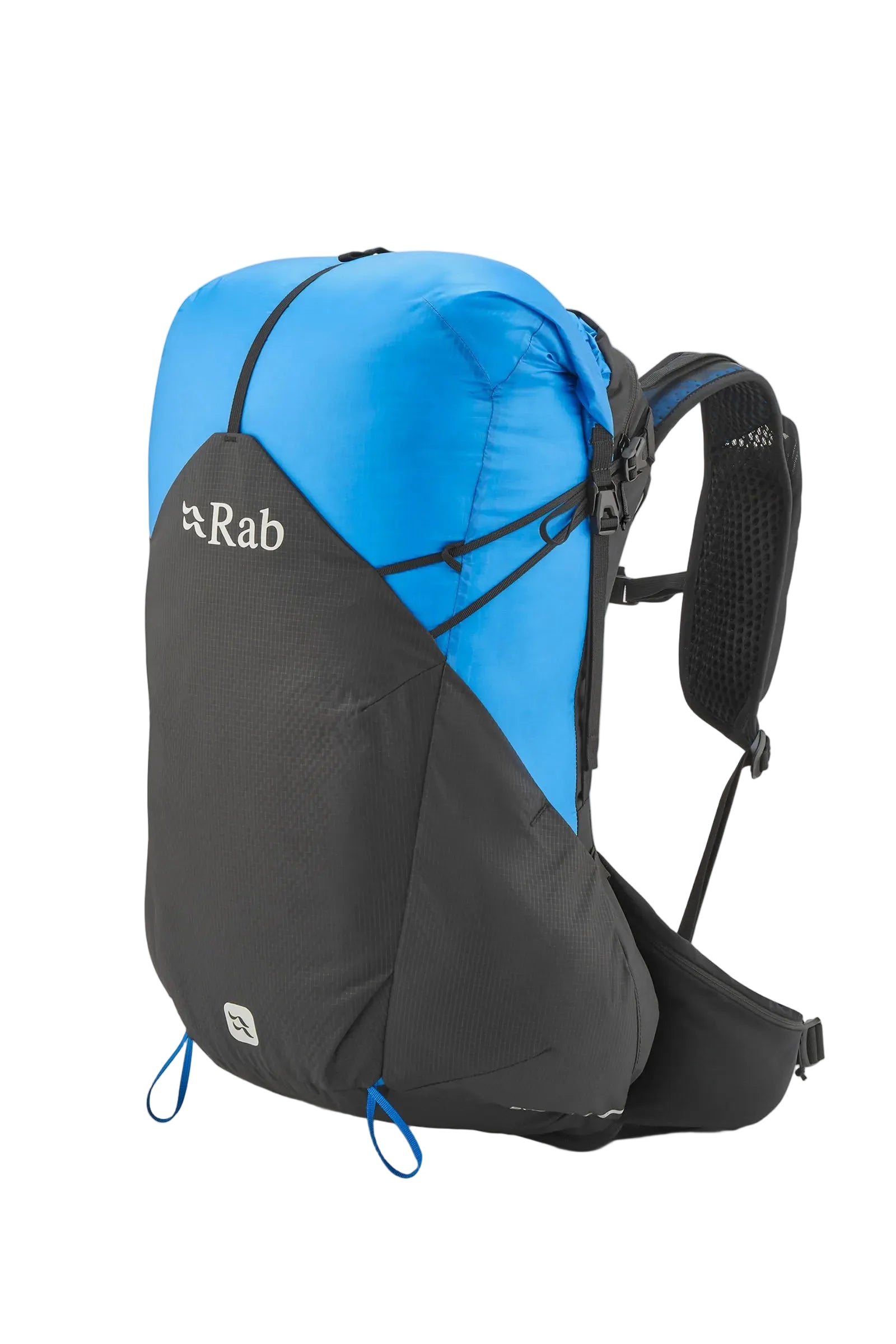 Rab Syclon XP 30L Waterproof Pack in Black/Maya Blue - Front Standalone