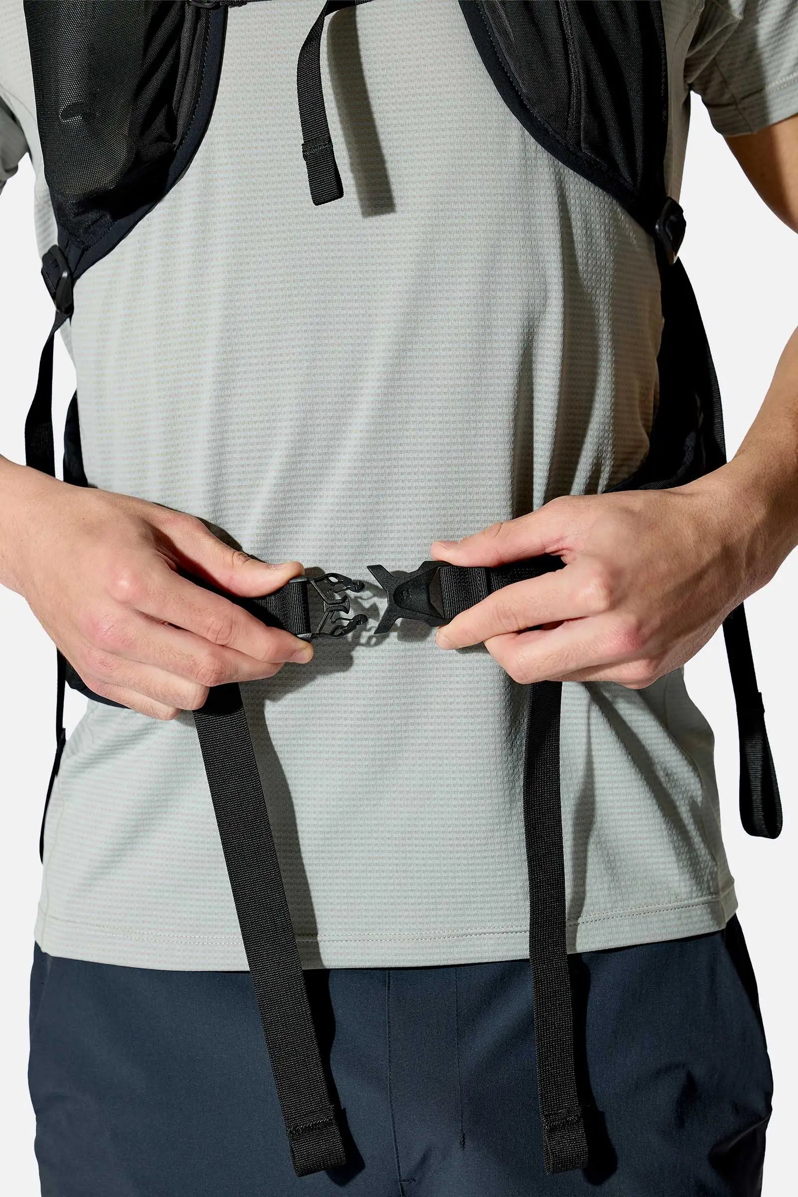 Rab Syclon XP 30L Waterproof Pack in Black/Maya Blue - Hipbelt Detail