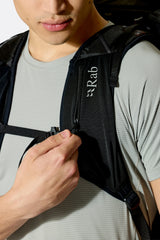 Rab Syclon XP 40L Waterproof Pack in Black/Dark Pewter - Compression Strap Detail