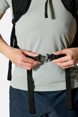 Rab Syclon XP 40L Waterproof Pack in Black/Dark Pewter - Hipbelt Buckle Detail