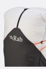 Rab Syclon XP 40L Waterproof Pack in Black/Dark Pewter - Rab Logo Detail