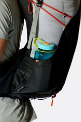 Rab Syclon XP 40L Waterproof Pack in Black/Dark Pewter - Side Pocket Detail