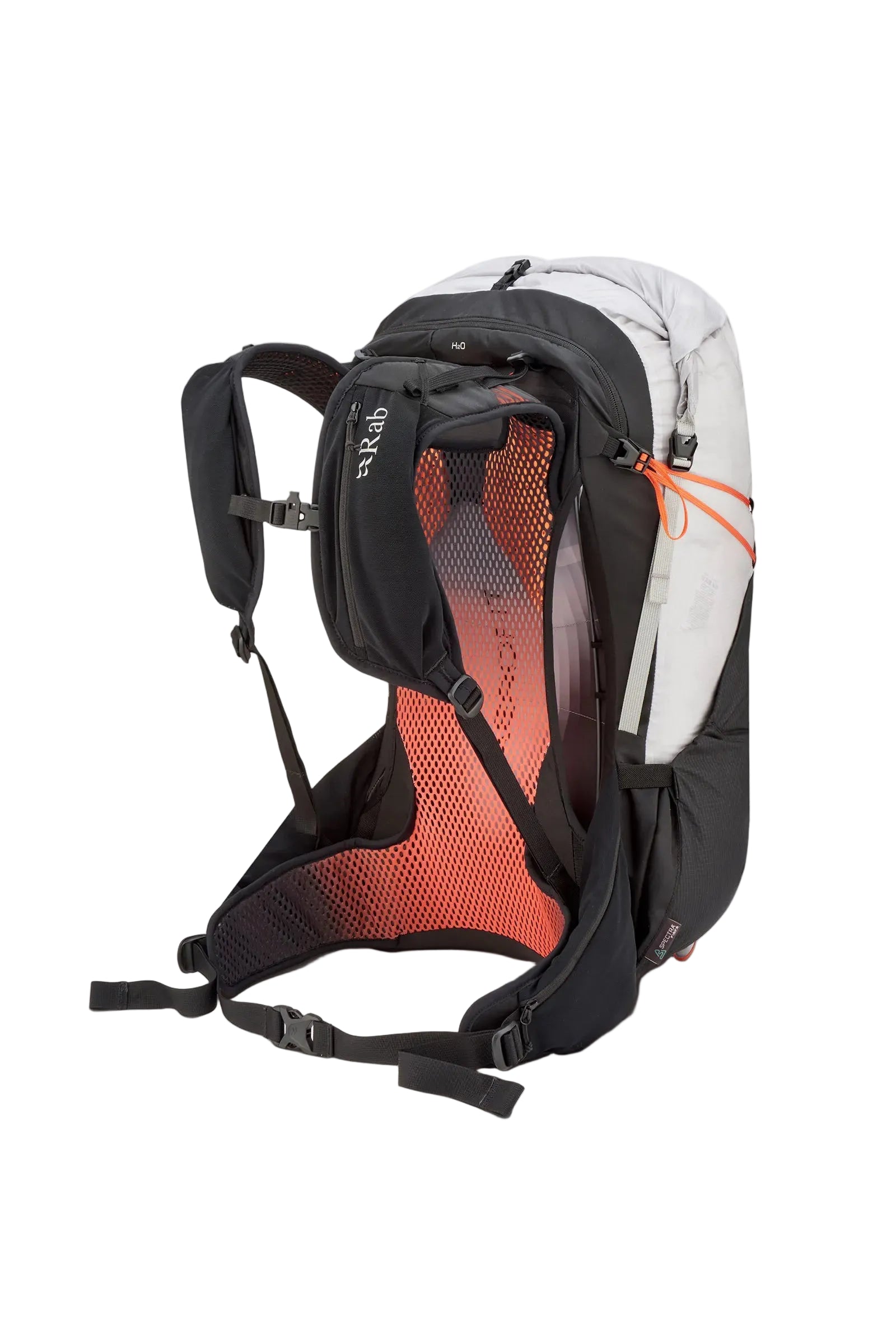 Rab Syclon XP 40L Waterproof Pack in Black/Dark Pewter - Three Quarter Standalone