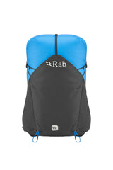 Rab Syclon XP 40L Waterproof Pack in Black/Maya Blue - Front Standalone