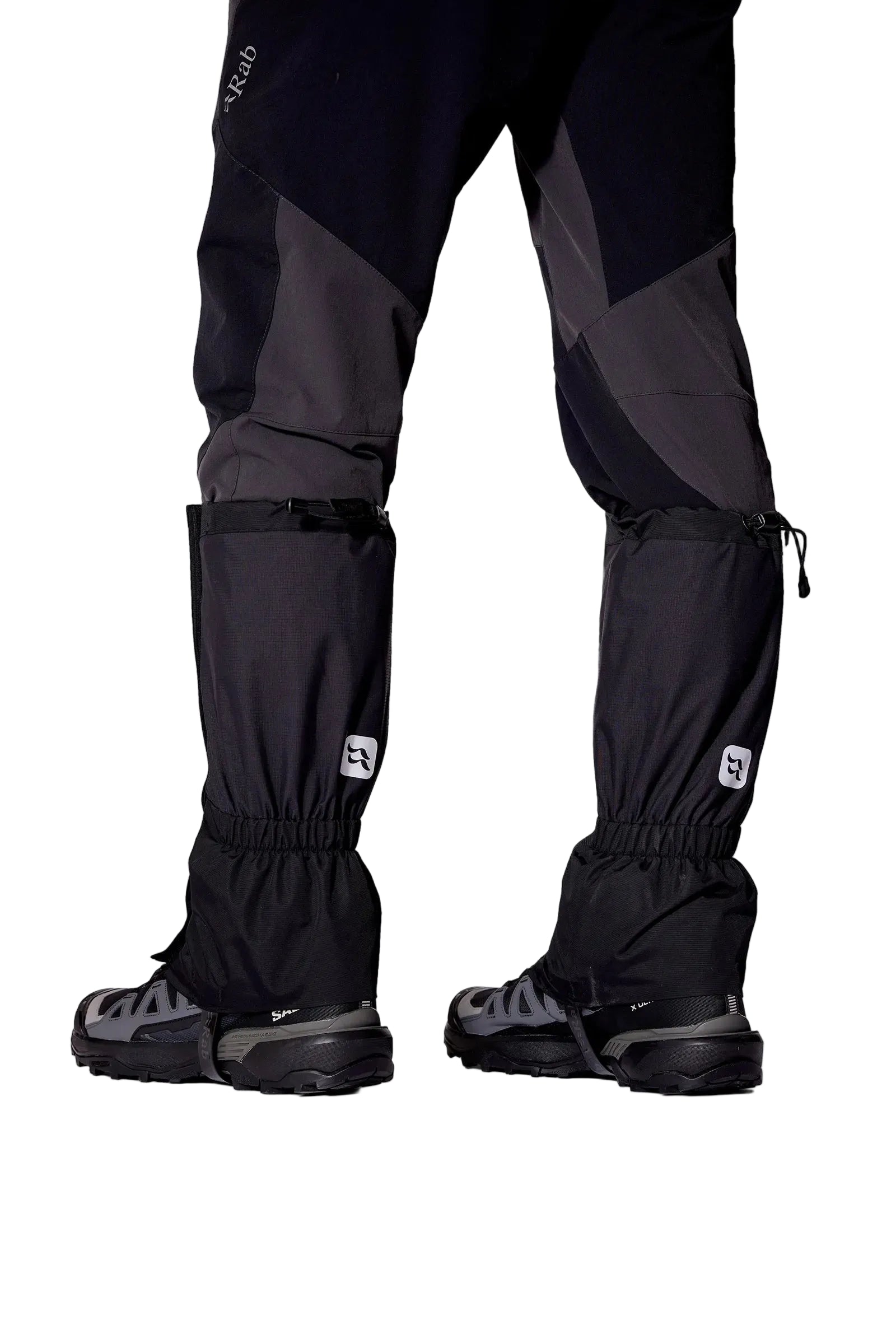 Rab Trek Gaiter in Black - worn, back
