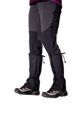 Rab Trek Gaiter in Black - worn, front