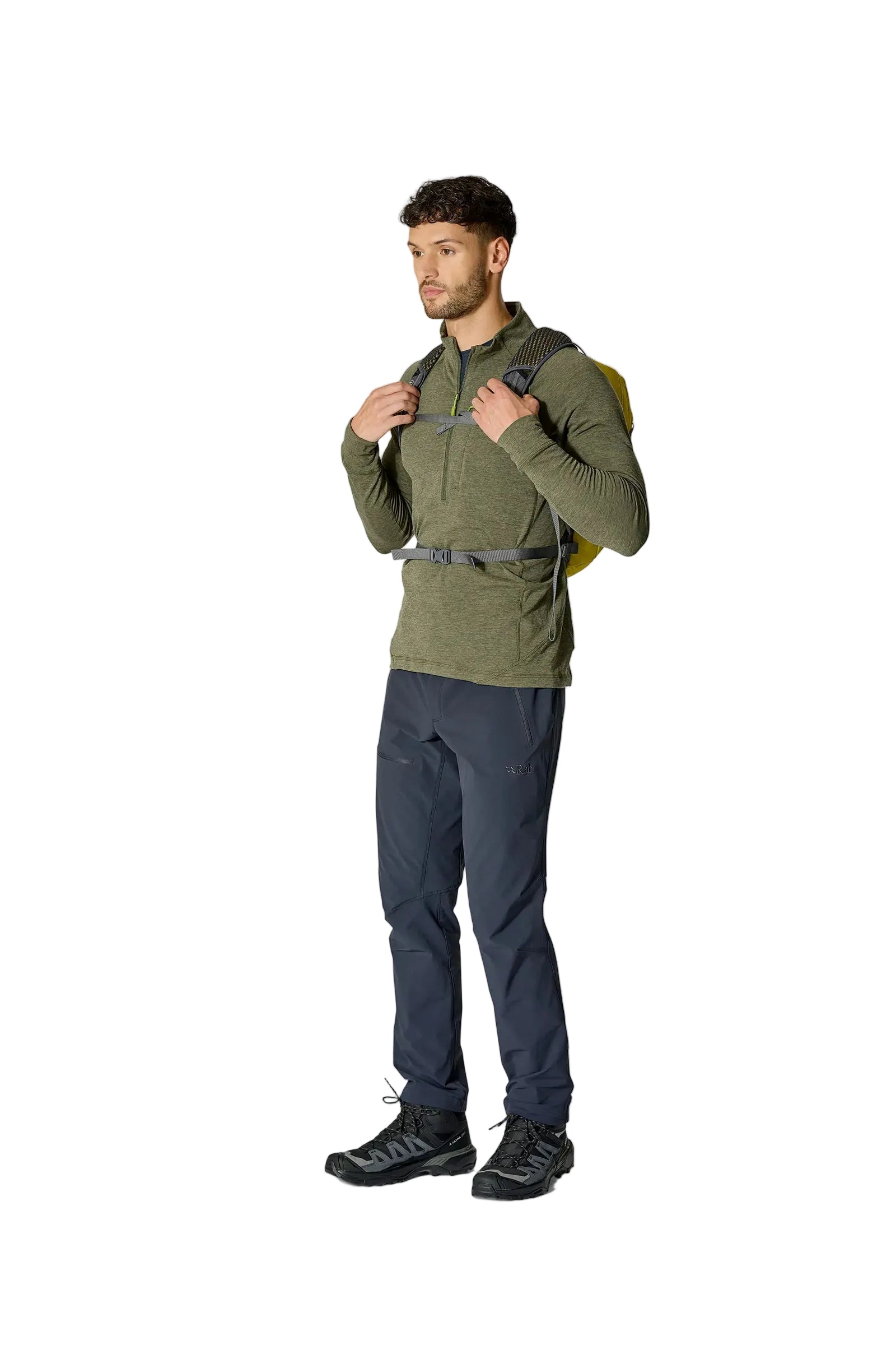 Rab Tygen 12L Day Pack in Dark Pollen - Model Front View