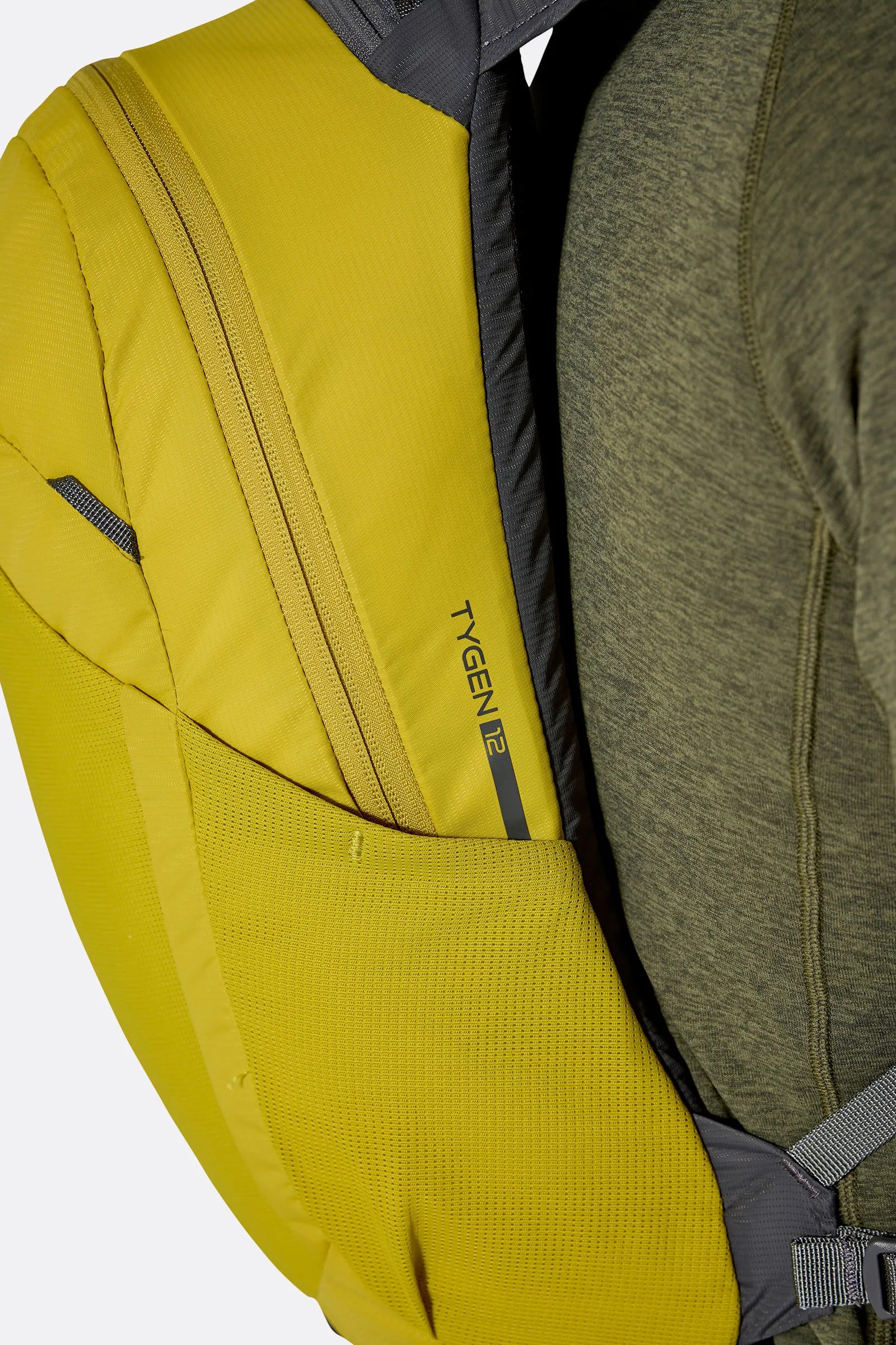 Rab Tygen 12L Day Pack in Dark Pollen - Shoulder Strap Detail
