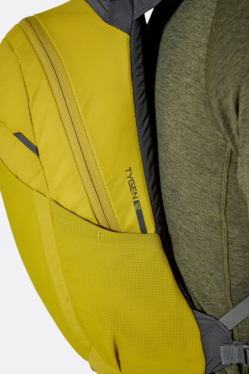 Rab Tygen 12L Day Pack in Dark Pollen - Shoulder Strap Detail