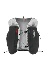 Rab Veil 12L Lightweight Running Vest in Gargoyle/Graphene - Back View
