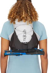 Rab Veil 12L Lightweight Running Vest in Gargoyle/Graphene - Bungee Detail