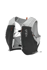 Rab Veil 12L Lightweight Running Vest in Gargoyle/Graphene - Front View