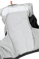 Rab Veil 12L Lightweight Running Vest in Gargoyle/Graphene - Rear Compartment Detail