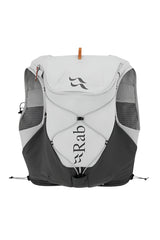 Rab Veil 12L Lightweight Running Vest in Gargoyle/Graphene - Rear Compartment