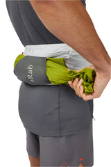 Rab Veil 1L Lightweight Belt Pack in Gargoyle/Graphene - Belt Adjustment Detail