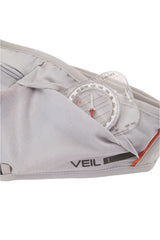 Rab Veil 1L Lightweight Belt Pack in Gargoyle/Graphene - Veil Logo Detail