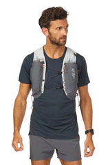 Rab Veil 6L Lightweight Running Vest in Gargoyle/Graphene - Model Front View