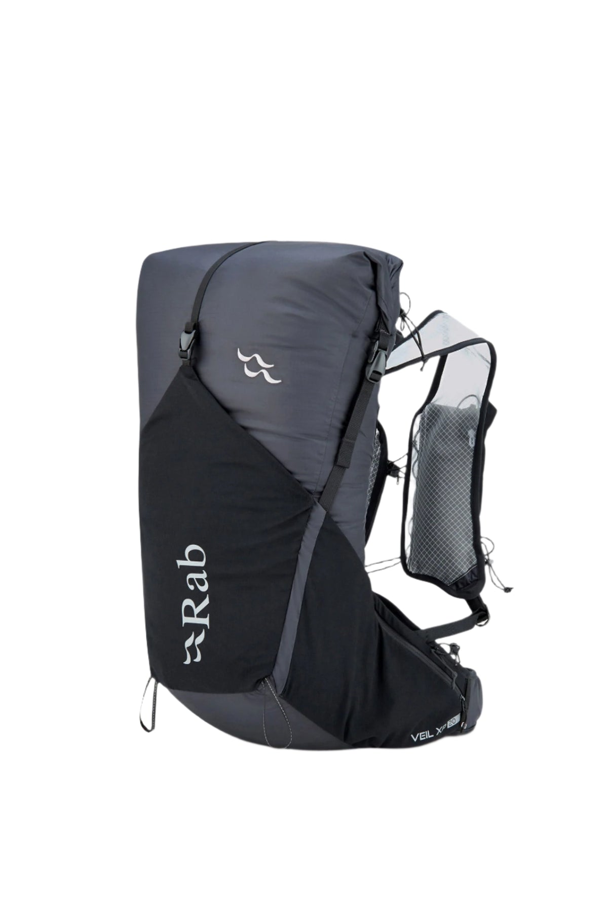 Rab Veil XP 20L Waterproof Pack in Black - Front View