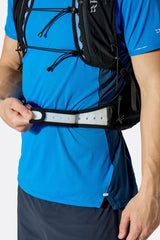 Rab Veil XP 30L Waterproof Pack in Black - On Model Side Stash Pocket