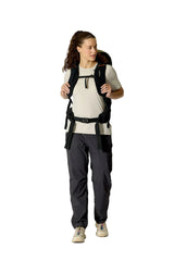Rab Women's Airox ND 28 Day Pack in Fig Green/Black - Front View On Model 2