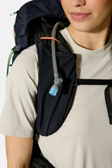 Rab Women's Airox ND 28 Day Pack in Fig Green/Black - Main Compartment Open 2