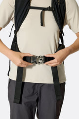 Rab Women's Airox ND 28 Day Pack in Fig Green/Black - Shoulder Strap Detail