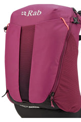 Rab Women's Airox ND22L Day Pack in Mulberry - Back View