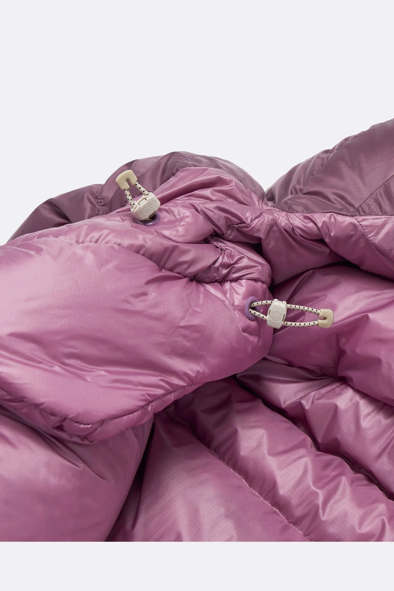 Rab Women's Alpine Down Sleeping Bag (-18°C/0F) in Iris/Dark Iris - baffle fabric detail
