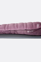 Rab Women's Alpine Down Sleeping Bag (-18°C/0F) in Iris/Dark Iris - worn