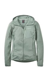Rab Women's Ascendor Hoody in Dark Fig Green - front