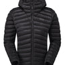 Rab Women's Cirrus Flex Insulated Hooded Jacket in Black - front