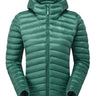 Rab Women's Cirrus Flex Insulated Hooded Jacket in Eucalyptus/Green Slate - front