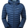 Rab Women's Cirrus Flex Insulated Hooded Jacket in Tempest Blue - front
