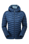 Rab Women's Cirrus Flex Insulated Hooded Jacket in Tempest Blue - front