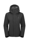 Rab Women's Downpour Waterproof Jacket in Black - front