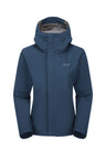 Rab Women's Downpour Waterproof Jacket in Tempest Blue - front