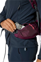 Rab Women's Exion ND35L Hiking Pack in Mulberry - Hipbelt Pocket