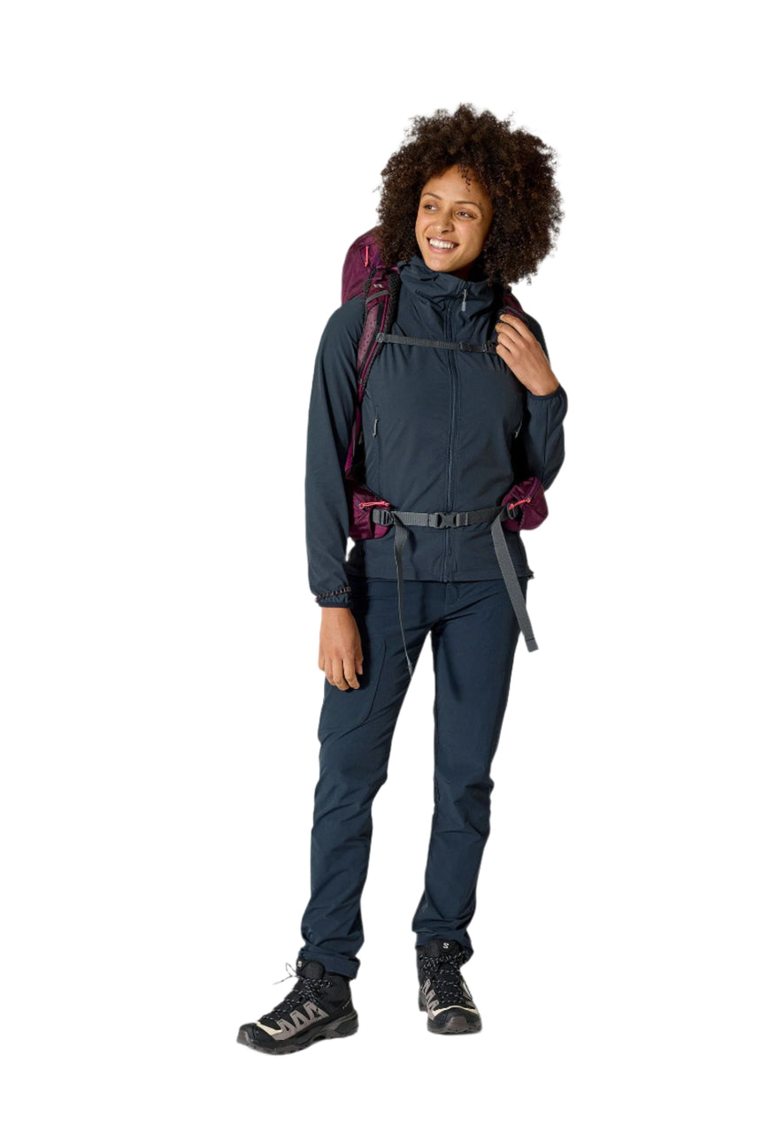 Rab Women's Exion ND35L Hiking Pack in Mulberry - On Model Full Length