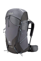 Rab Women's Exion ND45L Hiking Pack in Anthracite/Graphene - Front View