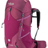 Rab Women's Exion ND45L Hiking Pack in Mulberry - Front View