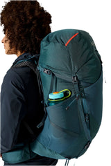 Rab Women's Exion ND45L Hiking Pack in Orion Blue - On Model Side View